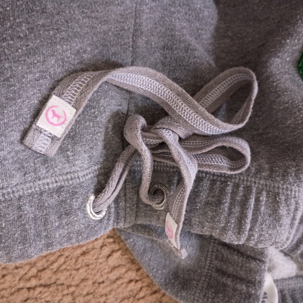 Vintage Pink Victoria Secret Cropped Sweat pants Logo Rare 2010 - Picture 10 of 10